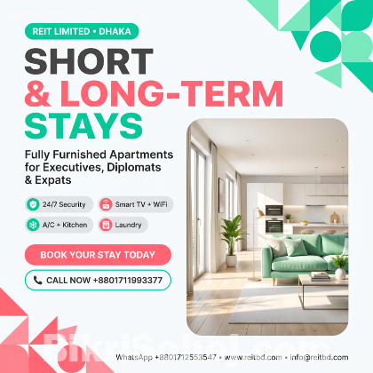 Fully Furnished 1BHK Apartment for Rent in Bashundhara